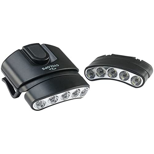 Cyclops Orion Tilt 5 Led 27 Lumens Hands Free Clip-On Cap Flashlight Headlamp - Black Base #TOP2