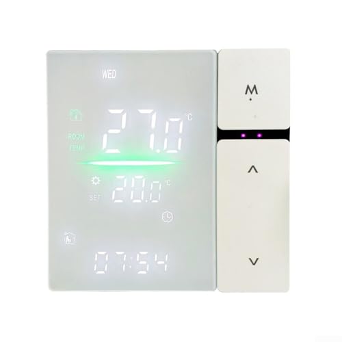 Contrôleur de thermostat intelligent WiFi Tuya avec écran LCD pour chauffage électrique au sol, chaudière à gaz 3 A/16 A, protection contre la surchauffe, fonction anti-gel et programmation