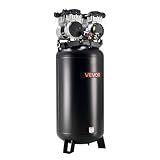 VEVOR 60 Gallons Heavy-Duty Air Compressor, 4HP 10SCFM at 90PSI Air Compressors with Max 125PSI Pressure, Oil-Free Compressor Tank for Industrial Manufacturing, Large Workshops (230V 60Hz, No-Plug)