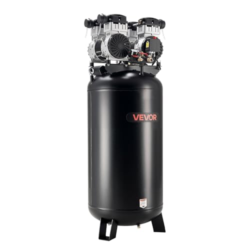 VEVOR 60 Gallons Heavy-Duty Air Compressor, 4HP 10SCFM at 90PSI Air Compressors with Max 125PSI...