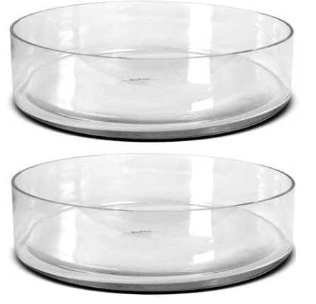 Transparent Glass Decorative Bowl for Home Décor, Floating Candles, Flowers & Terrarium Plants for Center Table & Dining Room Decoration (Pack of 2, 8 Inch)-image-38