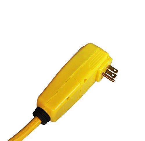 Tower Manufacturing 30434052 Auto-Reset Right Angle Gfci Cord And 4-Outlet Power Box, 6 Feet, Yellow #TOP5