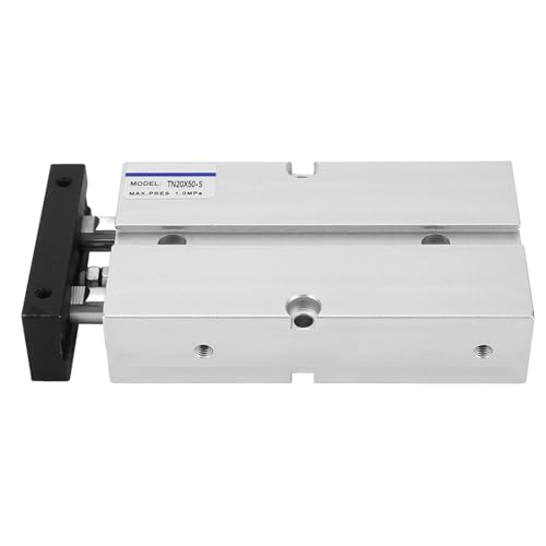 FACILE DA INSTALLARE: i cilindri pneumatici a doppio pistone hanno un design compatto, pregevole fattura, filettature trasparenti e possono essere installati rapidamente. Materiale in lega di alluminio, non facile da deformare, resistente. Aggiorna il tuo sistema pneumatico con questo cilindro di alta qualità per migliorare l'efficienza e la produttività.