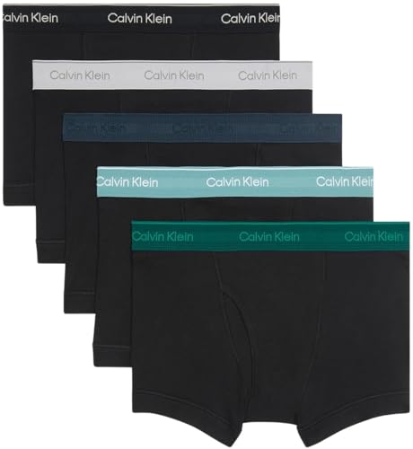 Calvin Klein Calzoncillos bóxer Pack de 5 Hombre Trunks con...