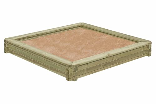 Sandkasten 180x180 cm aus Kantholz 7x7 cm