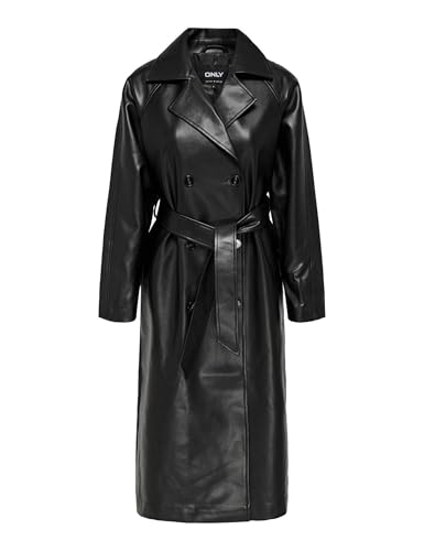 Onlbina Faux Leather Trenchcoat Cc Otw