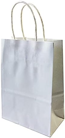 Sturdy Storage Box 10 Pack Sturdy Gift Paper Bags with Handles Bulk, Kraft Bags, Craft Grocery Shopping Retail Party Favors Wedding Bags Sacks for Christmas, Halloween, Graduations, Weddings