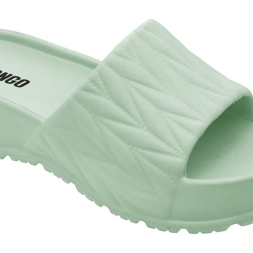 Image of DEBONGO Textured Comfortable Slider for Women | EVA Open Toe Sliders with Textured Upper and Cushioned Sole | Easy Slip-On Sandals for Relaxed Styling and Movement