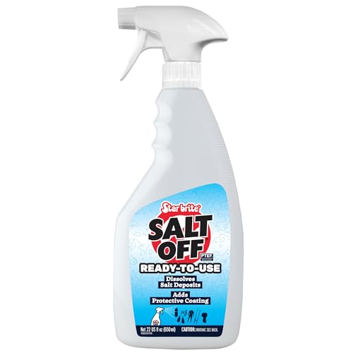 STAR BRITE Salt Off Spray - Ready-To-Use Salt Remover Wash for Boats, Vehicles, Trailers and Fishing Gear - 22 Ounce Spray