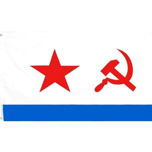 Luxylei Bandiera Della Marina Sovietica Bandiera 'Unione Sovietica 90X150 Cm Bandiera 'Urss Esercito Russo Militare Unione Sovietica Cccp Bandiere Nav