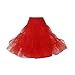 Hip Hop 50s Shop Womens Vintage Rockabilly Tutu Petticoat 3X/4X Red