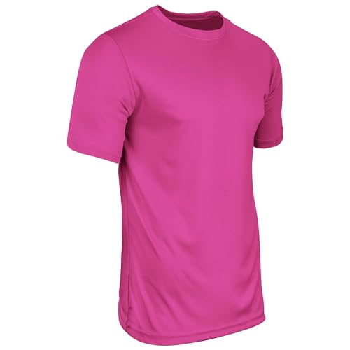 Champro Vision Lightweight Polyester T-Shirt Jersey, Youth X-Small, Fuchsia
