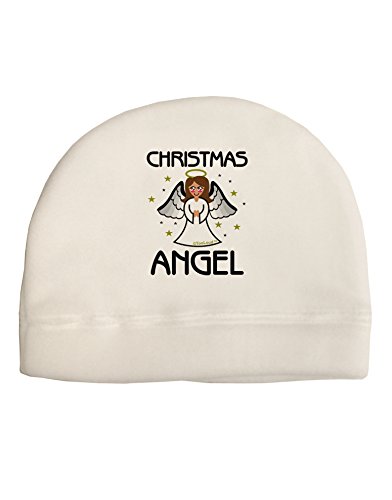 TOOLOUD Christmas Angel Child Fleece Beanie Cap Hat White