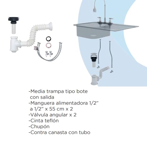 Kit de instalación para lavabo 29 kit de instalacion para lavabo marca MEER FAUCETS BY CNX (2)