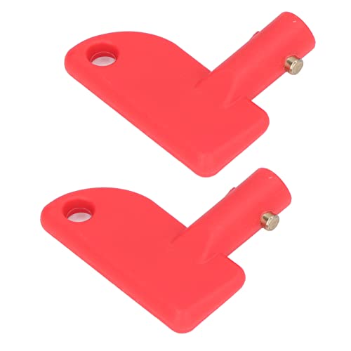 2PCs Switch Key Mini Battery Battery Separate The Insulator for Autoboot Marine Truck Red, and, Eliminated Electric Drainage