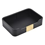 Matière simili cuir:Le plateau à bijoux noir est fabriqué en simili cuir., aux couleurs vives, douceur et confort, artisanat exquis, durabilité, pas facile de se casser, et peut être réutilisé