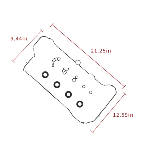 Image of VS50752 25203703 Valve Cover Gasket Sets Compatible With CHEVROLET Malibu Blazer Camaro Colorado Equinox Impala,BUICK Envision Lacrosse Regal,CADILLAC,GMC Canyon Terrain 2.0L 2.5L 12635953,12635744