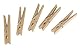 WENKO 50 Wäscheklammern aus FSC® zertifiziertem Holz, umweltfreundliche Holzklammern, Klammern zum Basteln und Dekorieren, je 7 cm, Natur
