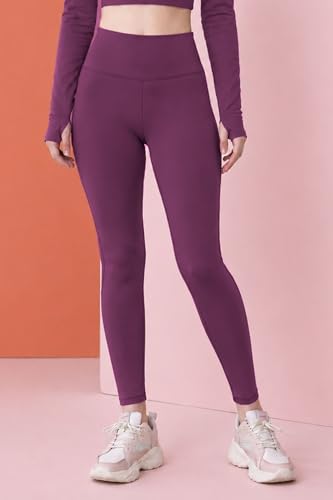 Image of KP Trendz Women's High Waist Gym Leggings with Side Pocket | Tummy Control Yoga Pants for Women | Stretchable Workout Tights for Running, Fitness, Gym & Activewear