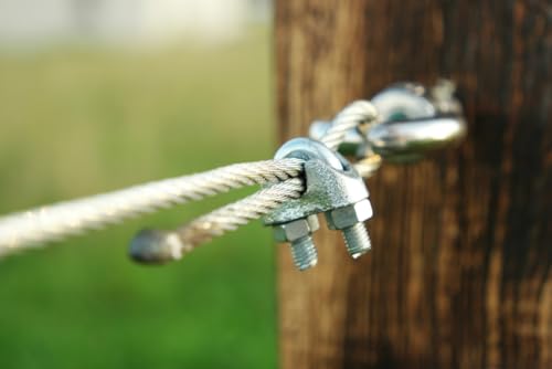 Serre-câble à double écrou DIN 741 en acier inoxydable A4 durable
