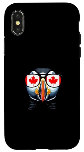 Puffin Canada �T���O���X �X�}�z�P�[�X iPhone X/XS �p