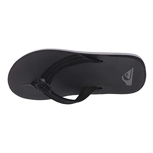 Image of Quiksilver Carver Suede Flip Flops for Men, Arch Support Athletic Mens Sandals, Thong Mens Slides