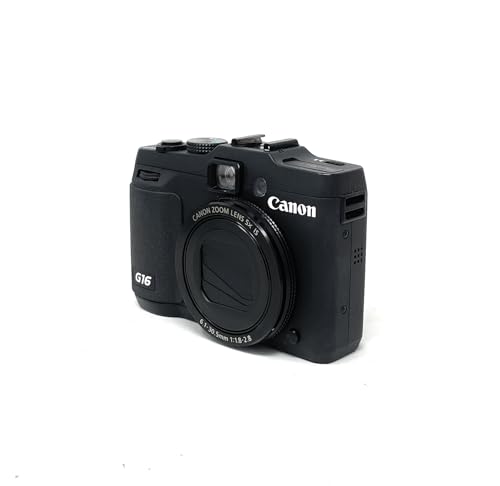 Canon PowerShot G16 Appareil Photo numérique Compact Ecran 3' (7,62 cm) 12,1 Mpix Zoom Optique 5X USB/HDMI Noir