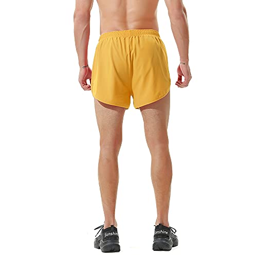Image of Men's Running Shorts Gym Athletic Workout Shorts for Men 3 inch Sports Shorts with Zipper Pocket