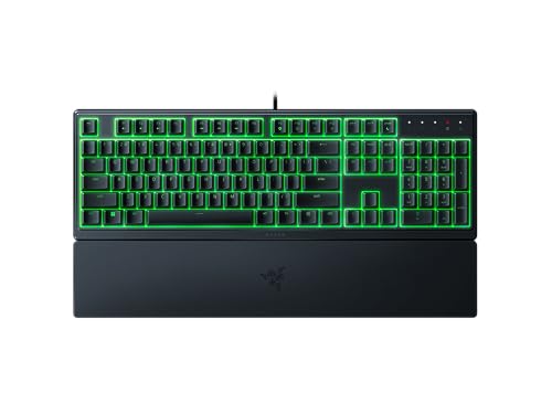 Razer Ornata V3 X Gaming Keyboard: Low-Profile Keys-Silent Membrane Switches-Uv-Coated Keycaps-Spill Resistant-Chroma RGB Lighting-Ergonomic Wrist Rest-Classic -Rz03-04470100-R3M1,USB-C