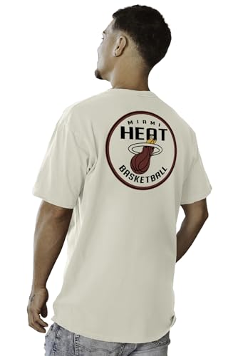 Image of Blue 84 NBA Unisex-Adult NBA Officially Licensed T-Shirt Ringspun Front /Back Ivory