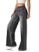 Keolorn Large Denim Wide Leg Pants for Women,High Waisted and Tummy Controlling,Straight Tube,Loose fit,Suitable for Casual Yoga and Fitness High Elasticity Fashion Jeans with Pockets(MediumGreyXL)