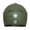 Royal Enfield FF Quest ISI Certified | Thermoplastic Shell | High-Density EPS Liner | 3 Intake Ports; 1 Exhaust Vent | Micrometric Lock | UV Treated Visor | Battle Green (M) 57 CM