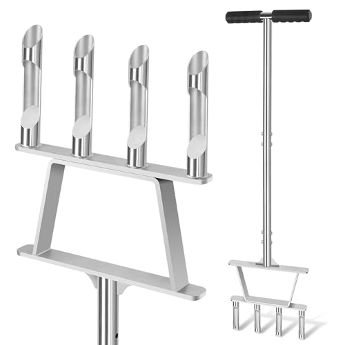 Aerador manual para césped con 4 púas huecas miniatura 1