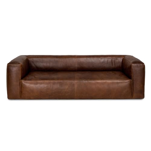 Valencia Graz Leather Wide Sofa 92