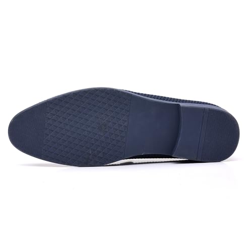 Image of Mens Tuxedo Dress Loafers Slip On Formal Wedding Shoes