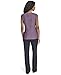 Calvin Klein Women's Extented Shoulder Crew Neck Blouse, Winter Plum, Large