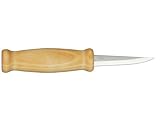 kerbschnitzmesser gebogen Gewicht: 66g Morakniv Werkzeug Kerbschnitzmesser geölter Birkenholzgriff 3-lagig Gesamtlänge: 20.3 cm, Grau, M