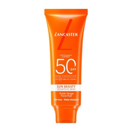 LANCASTER SUN SENSITIVE Oil-Free Milky Fluid | | Leche hidratante de cara, libre de aceite con protección solar de SPF50 | Para todo tipo de pieles | 50 ml