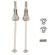 Haptufer Vordere und Hintere Antriebswelle Aus Metall für HBX 16889 16889A 16890 16890A SG1601 SG1602 1/16 RC Car Upgrade Teile, Silber