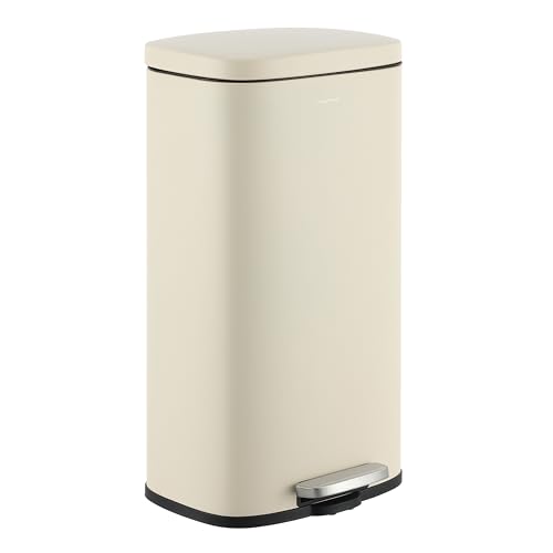 happimess HPM1011I Curtis 8-Gallon Step-Open Trash Can, Fingerprint Resistant, Modern, Minimalistic...