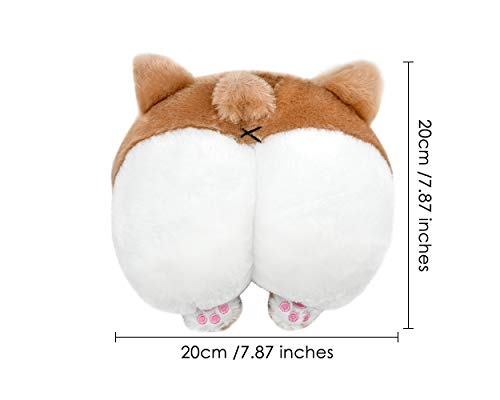 SCSpecial Car Neck Pillow Niedliches Corgi Butt Kopfstütze Baumwollkissen Weiches Kopfstützenkissen