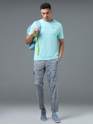 Image of TECHNOSPORT Men's Straight Fit Active Sports Cargo Track Pant with Ts Lytra