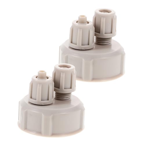 PRETYZOOM Tapa De Botella De Dióxido De Carbono Para Reactor De Bricolaje 2 Unidades Tubo Estándar Para Línea Aérea Accesorios Para Bomba De Aire Tapa De Botella De Co2 Para Criadero De