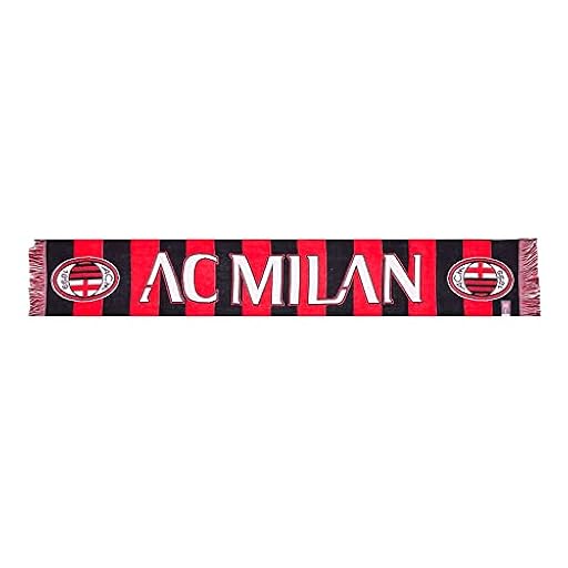 AC Milan Bufanda Jacquard, producto oficial, rojo/negro | Ya disponible en tu tienda friki favorita! En mundofriki.es!