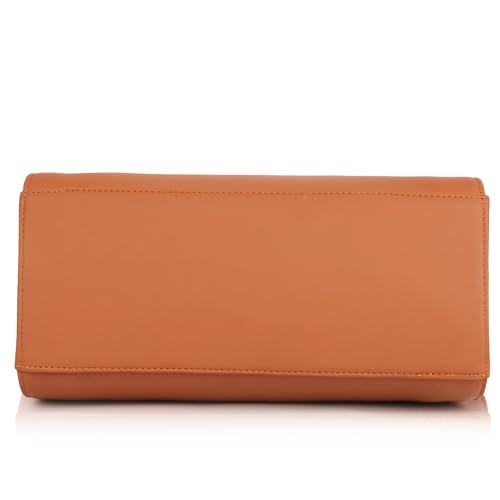 Image of Lady Quinton structured handbag with gold-tone hardware, dual handles, and detachable strap