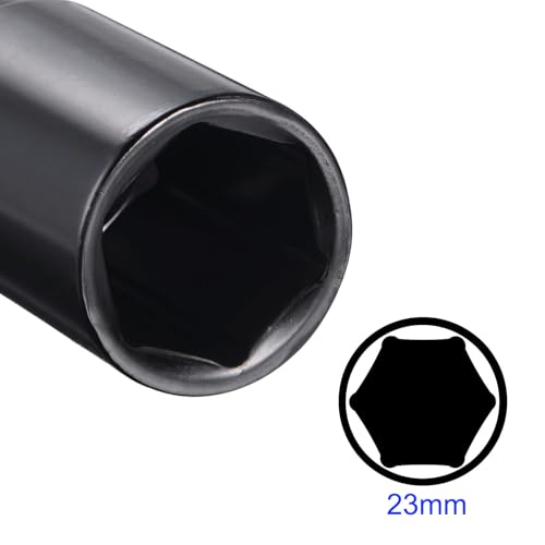 MACHSWON 2Pcs 1/2 Inch Drive - 23mm Deep Impact Socket with 6 Point Design, Heat-Treated Cr-V Steel 78mm Length, Metric Sizes - Image 3