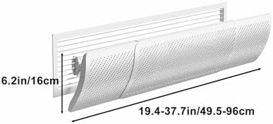 Adjustable Universal AC Vent Diverter, 33.8in Anti-Direct Air Flow Redirector for Enhanced Cooling Comfort, Retractable Air Conditioner Accessory