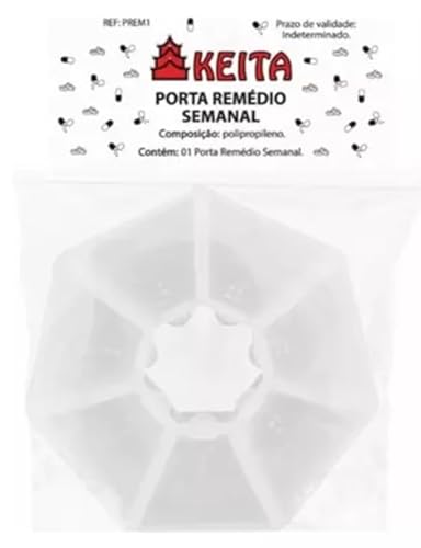 Porta Remédios Comprimidos Semanal Caixa Com 7 Divisórias