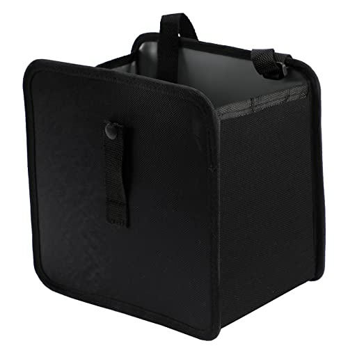 Image of Hanging Car Trash Bag, Leakproof Car Trash Bin Hanging Collapsible Portable Garbage Bag Organizer, Large Capacity Storage Bag for Vehicle (Black)