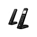 Produktbild Philips M4702B/12-2 Schnurloses Festnetztelefon DECT, 4,6 cm (4,6 cm), LCD-Display, Hintergrundbeleuchtung, 50 Telefonnummern, Freisprecheinrichtung, programmierbare Tasten, HQ-Sound - Schwarz